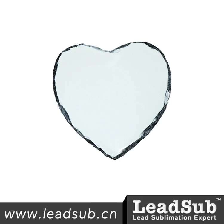 Sublimation Photo Slate Heart Shaped, 15 x 15 cm - Matte