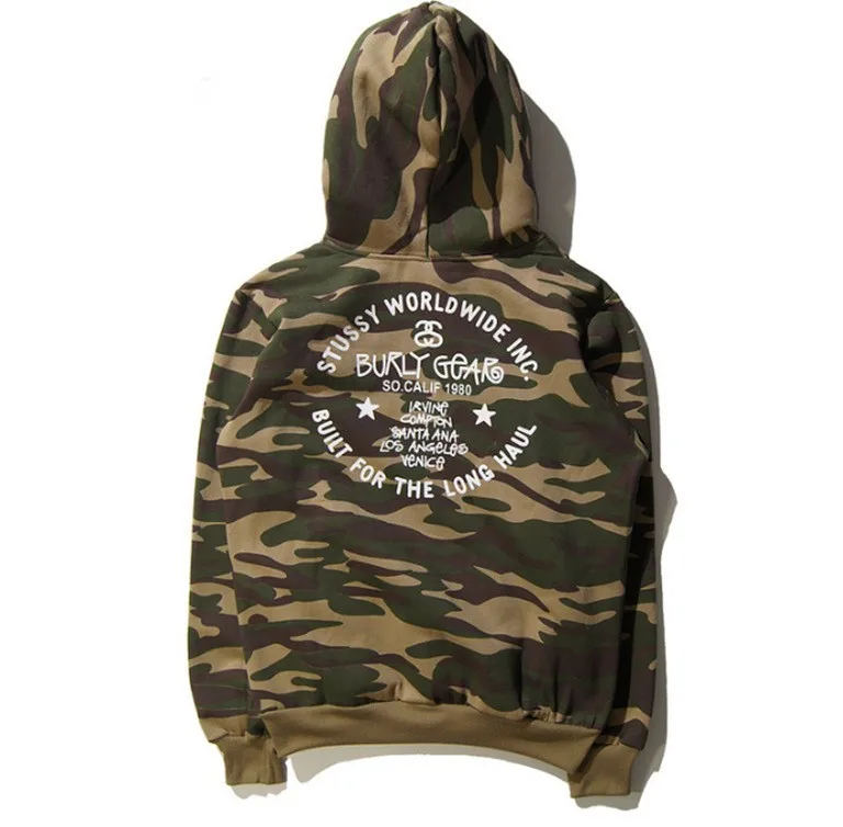 stussy camo hoodie