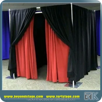 Portable Modular Pipe Stands Backdrop With Curtains For Exhibition