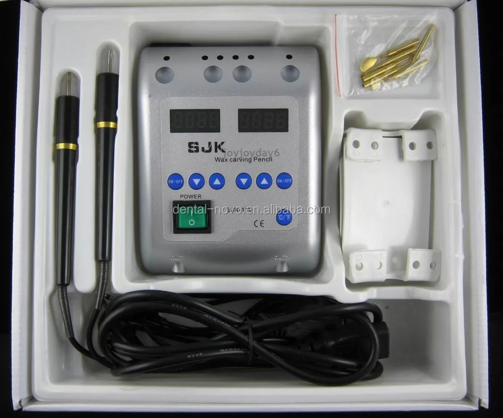 Dental Lab Electric Carving Wax Knife With Double Pen And 6 Wax Tip/pot