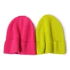 inner mongolian Cable Knit Wool Cashmere Hat ladies woman Frosted Wool Beanie