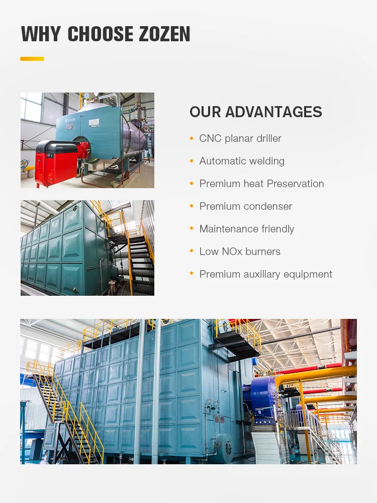 Wns Series Oil Gasfired Hot Water Industrial Boiler For Central