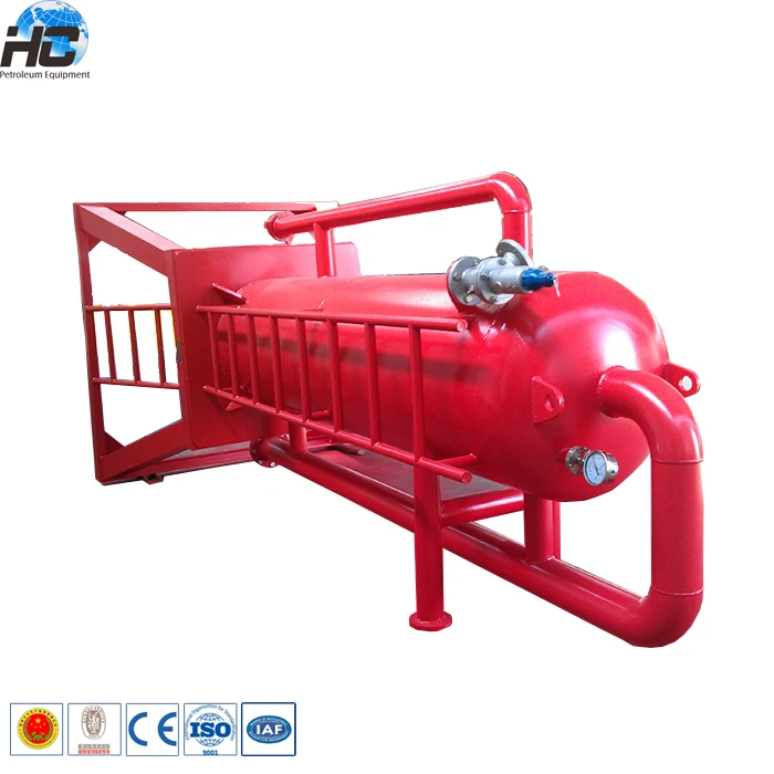 H2s Service Solid Control Gas Buster / Customized Design Mud Gas