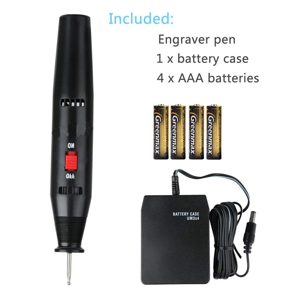 Electric Engraver Pen Engraving Tools Carve Tool Battery Powered With