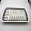Hot Selling Travel Folding drain pan Collapsible Silicone detachable Kitchen Dish Drying Rack Folding drain pan