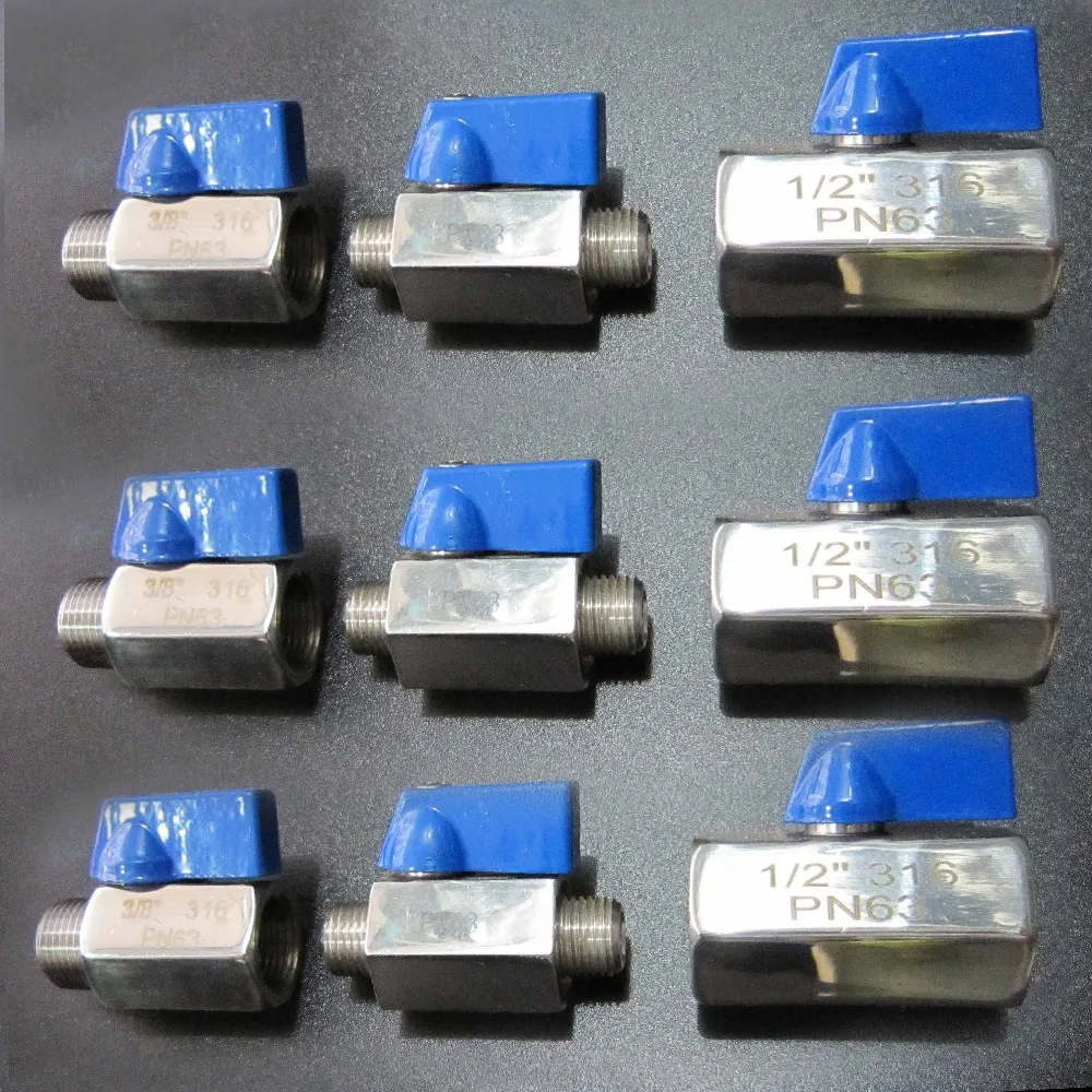 Condibe 6000psi Ss316 Swagelok Double Ferrule Compression Ball