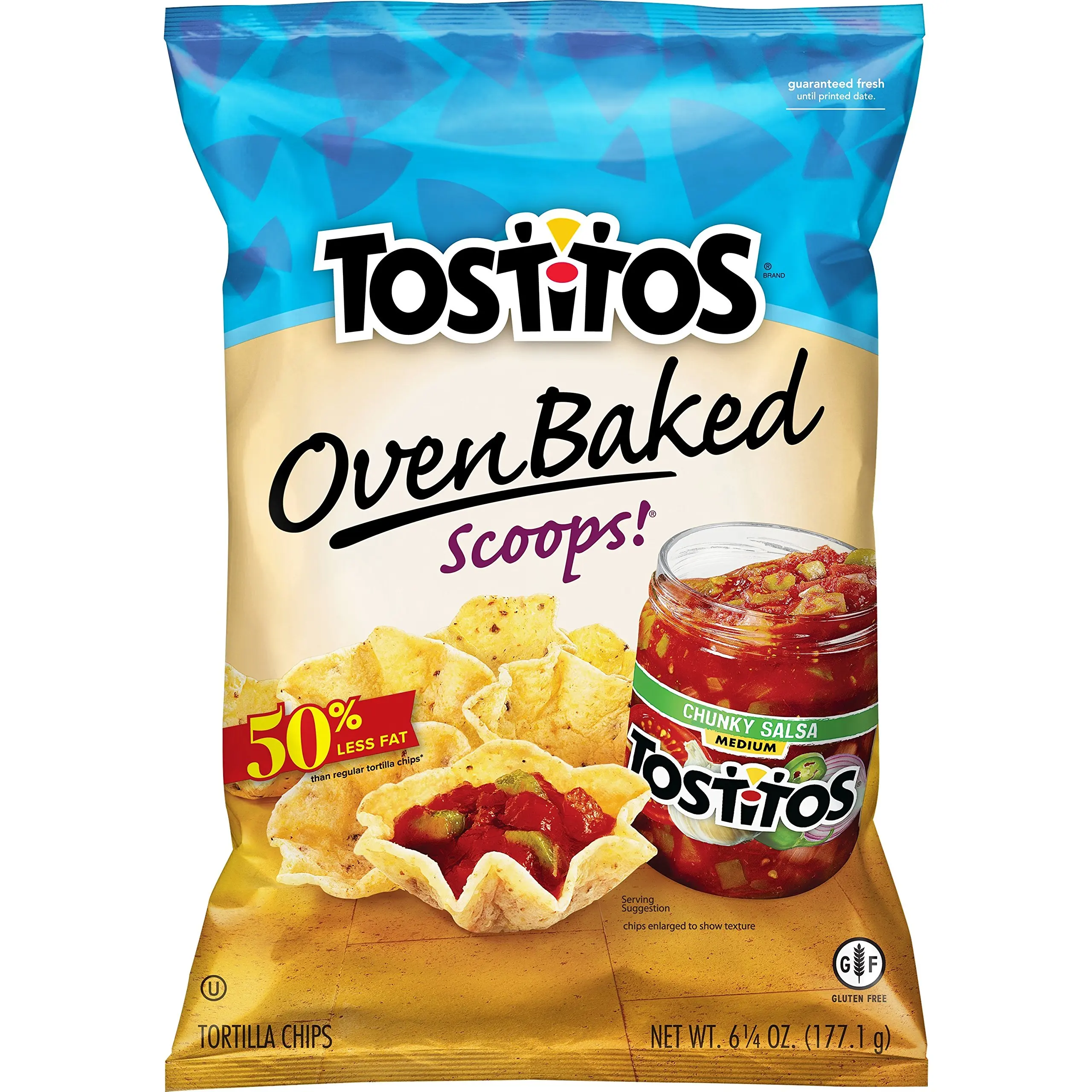 Tostitos Oven Baked Tortilla Chips, Scoops, 6.25 Ounce.