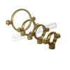 Pipe Clips Brass Rapid Fix Single Ring