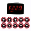 Artom restaurant calling system wireless with 10 waiter patient emergency call buttons customized logo office bell