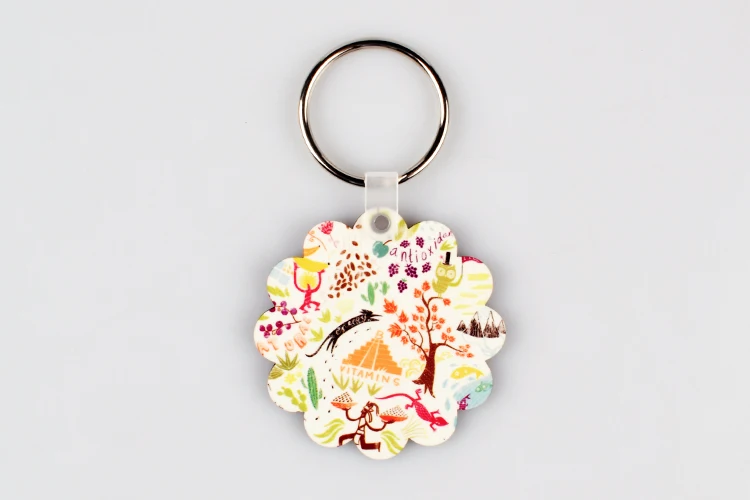 Qualisub 1mm Thickness Ornament Pendant Aluminum Sublimation Pet Paw Ornaments Blank for Christmas in Double sides printing