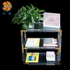 High Quality 3 Tier Display Case leaning Bookshelf Acrylic Furniture