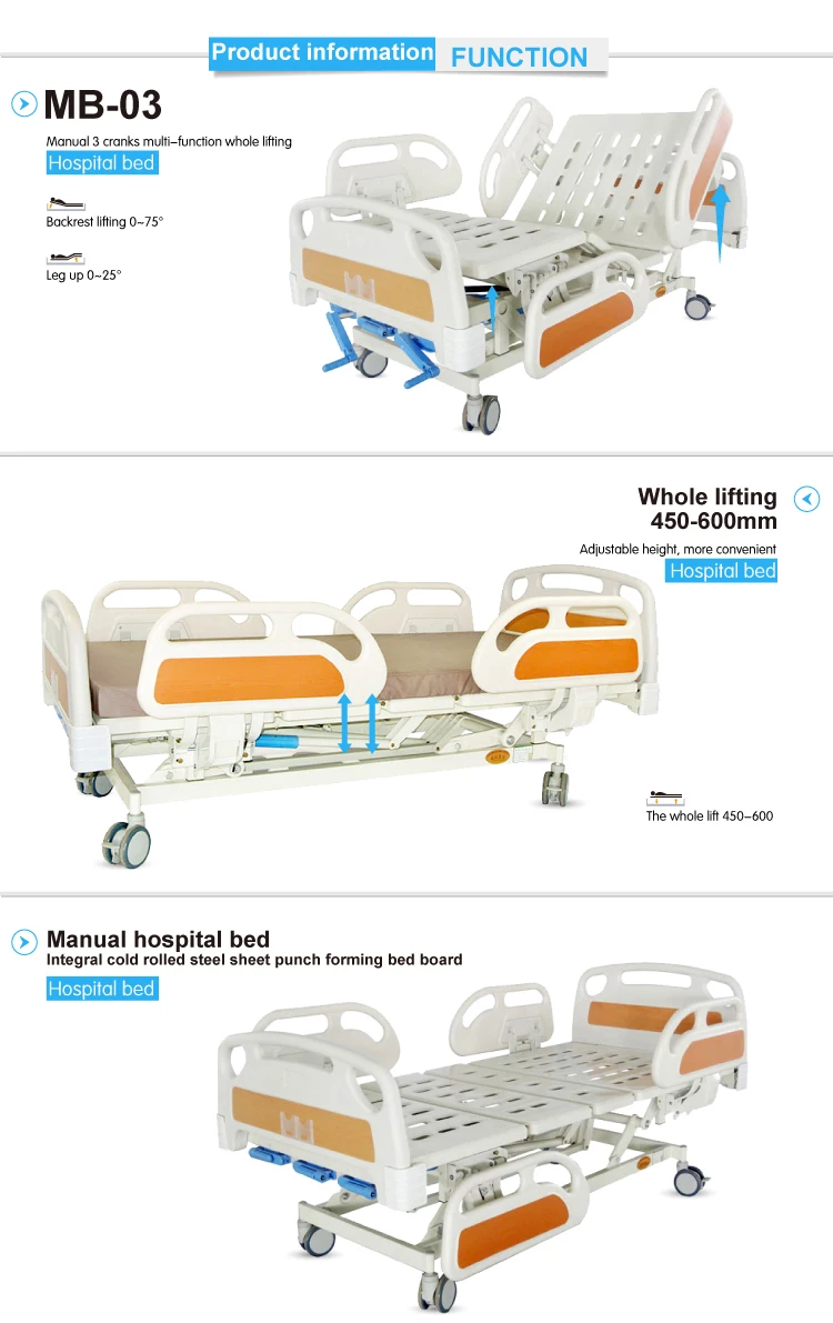 Medical Linak Electric Hospital Bed/massage Mattress Hospital Bed Mb