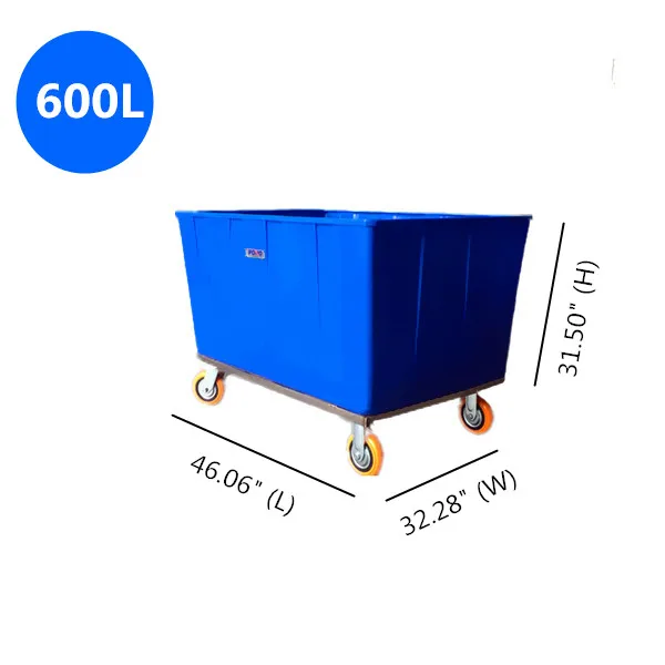 
Alibaba hot products-Pono plastic laundry trolley for cloth storing and transporting with custom-required logo service 