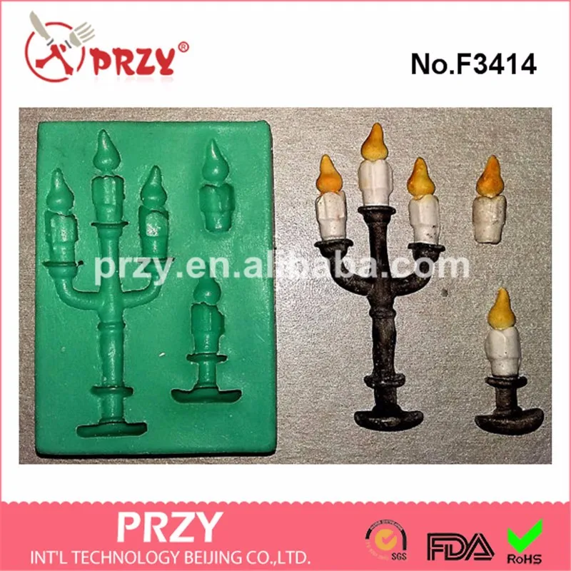 Festive candles cake mould silicone cake decoration tools.jpg