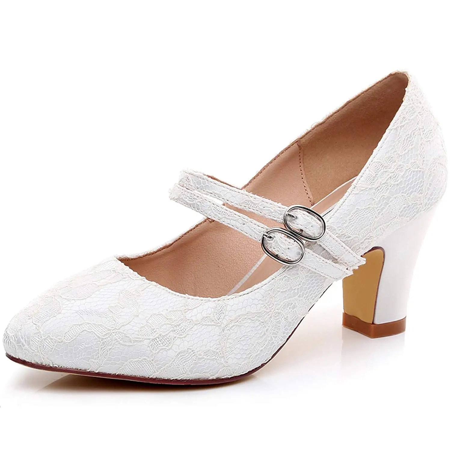 2.5 inch bridal shoes