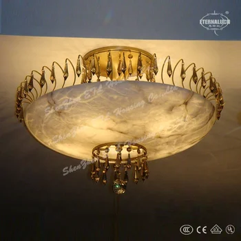 China Vintage Beautiful Home Alabaster Ceiling Light Fixture