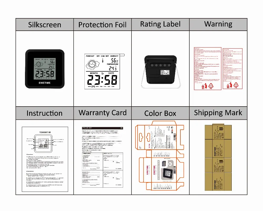Ce Rohs Manual Digital Automatic Calendar Clock Buy Manual Digital