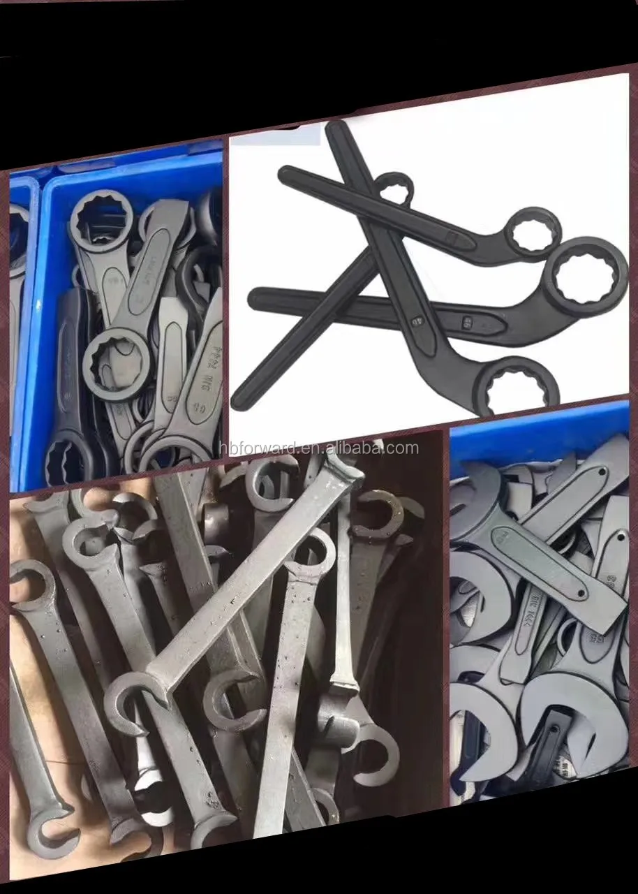 Carbon Steel German Type Single Bent Ring Spanner,Single Bent Box