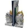 Novelty animal horse head book stand unique concrete cute bookends