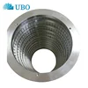 Wedge wire wrapped screen drum filter for water treamrnt