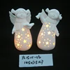 Chrismas Fairies Home Decoration Ceramic Angels Figurine with Light