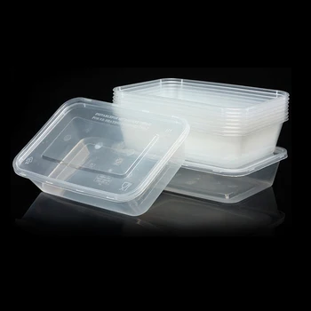 Microwave Disposable Plastic Take Away Bento Lunch Box With Lid - Buy