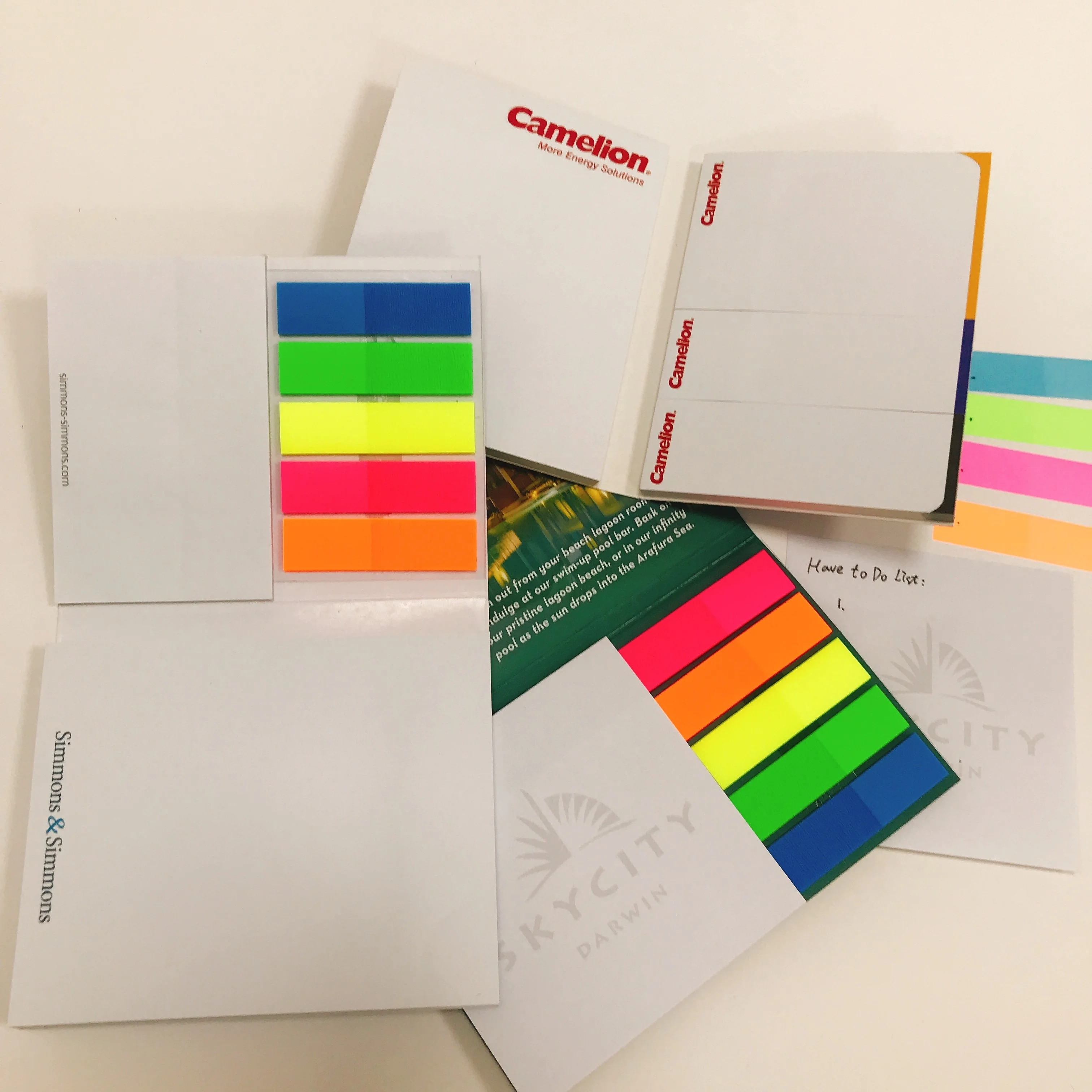 High Quality Customised Sticky Notes Set With Pet Fluorescent Color