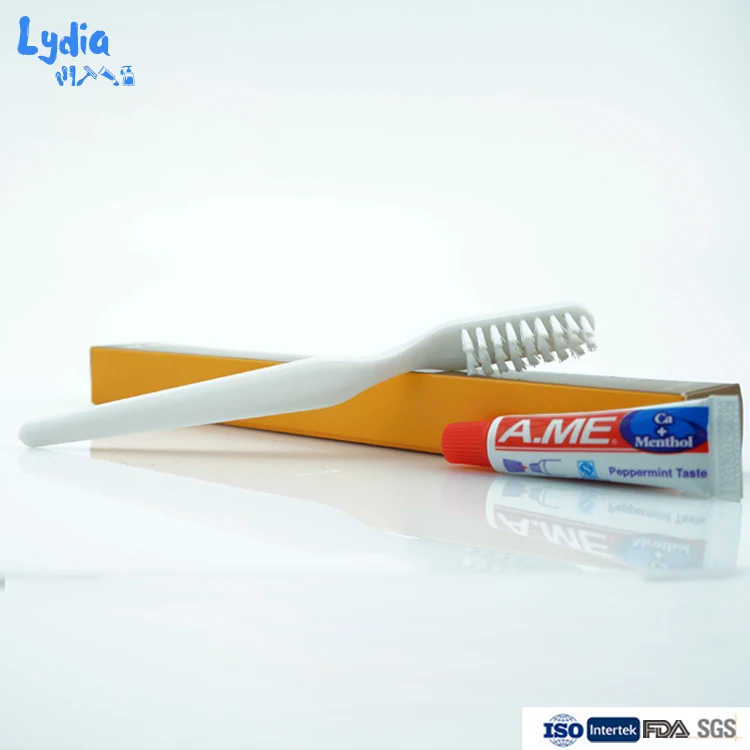 disposable toothbrush with toothpaste