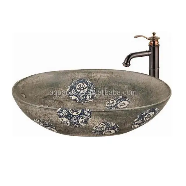 Hand Painted Ceramic Small Bathroom Sink Hand Painted Ceramic Small Bathroom Sink