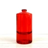 Free samples 50ml clear round shape 1.7oz glass perfume bottle Customized flat round crystal glass spray perfume bottle