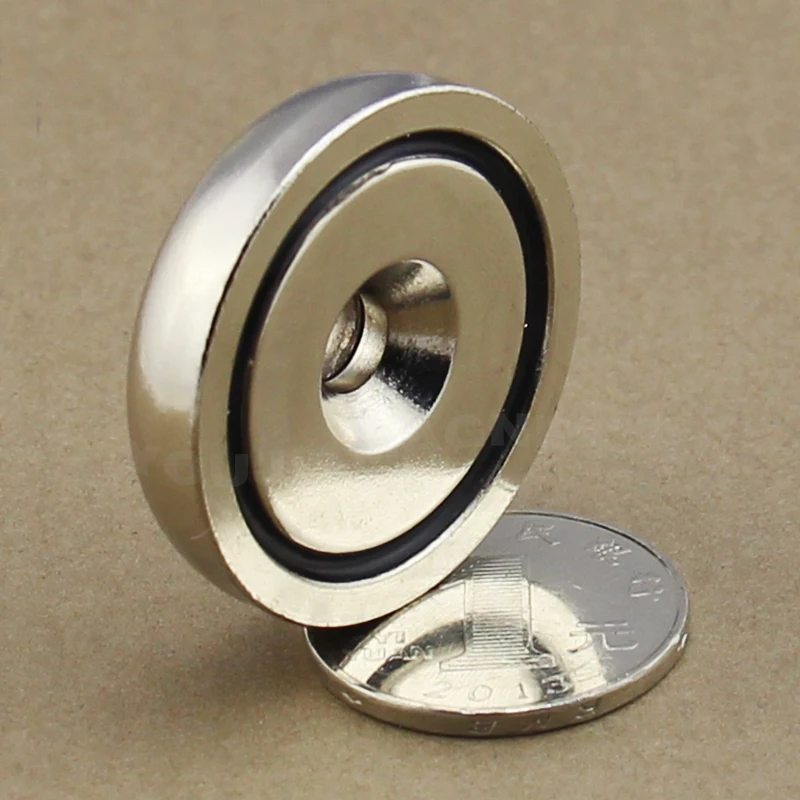 MagNets 500 Lbs Fishing Magnet is A Super Powerful Round Neodymium Rated 226Kg of Pull Force Strength with A 3 Full Face Max Hold Bottom