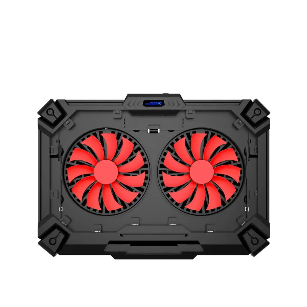 2 Usb Led Fans Plastic Notebook Cooling Pad 7 Steps Adjustable Tablet