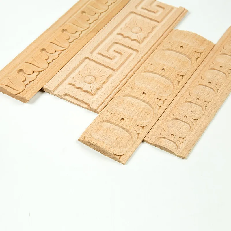 Teak wood moulding home decoration carved wood onlay