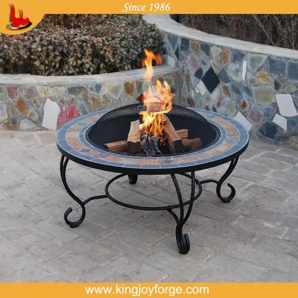 Wood Burning Ceramic Fire Pit Table Buy Ceramic Fire Pit Table Outdoor Folding Slate Table Outdoor Concrete Table With Barbecue Product On Alibaba Com