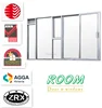 T150 series Aluminium sliding door+lounver+awning