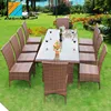 wholesale wooden rattan round coffee table sets