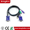KVM switch mouse keyboard 15 pin male to male vga/ps2 kvm switch usb cables