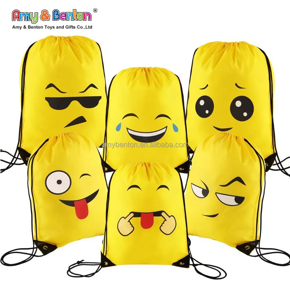 Amazon Emoji Drawstring Backpack Party Favor Bag For Kids Buy Party