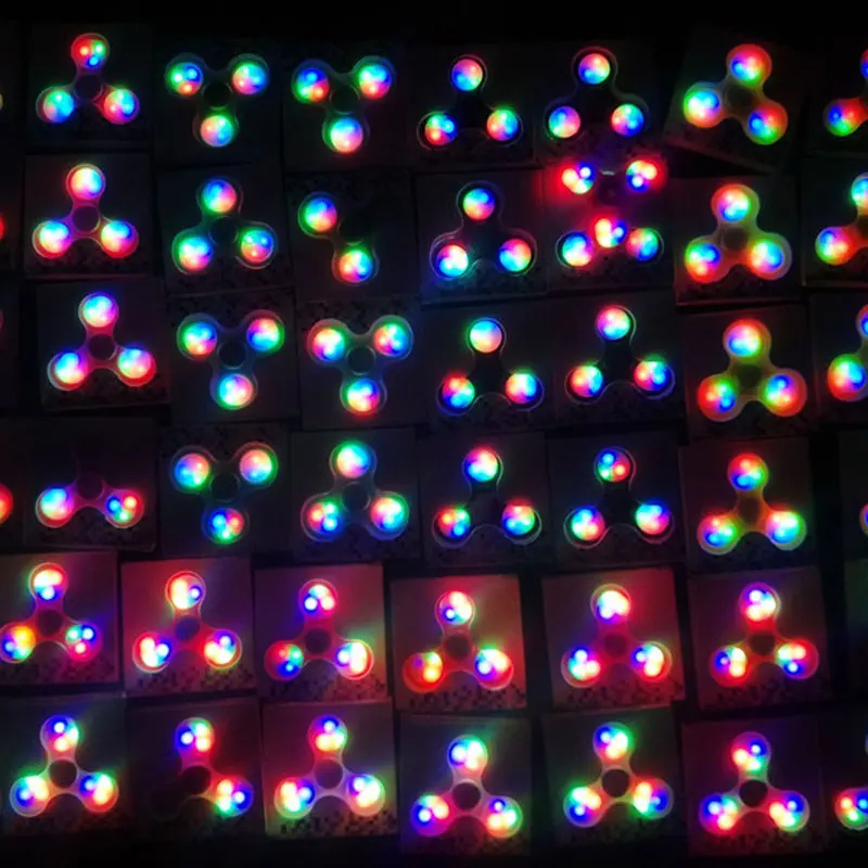 High Quality no Galling Colorful Light LED Hand Finger Fidget Spinner