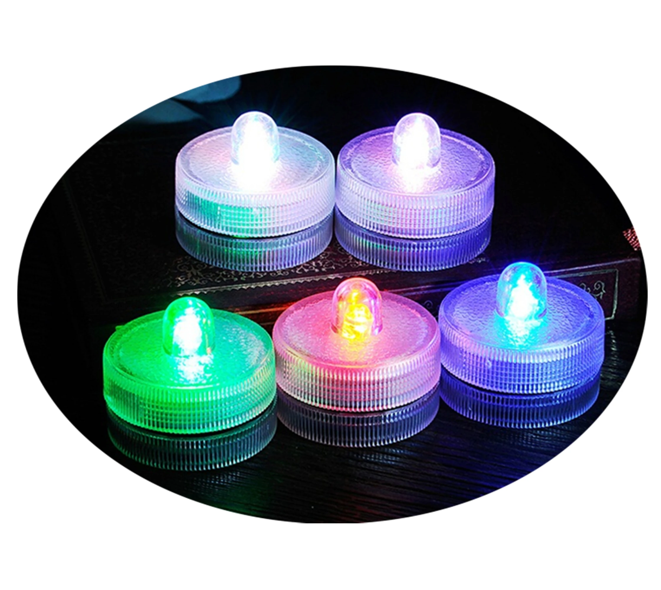 Waterproof Candle Water Submersible Led Tea light Flameless Mini Tealight Candles for Wedding, Party , Festivals