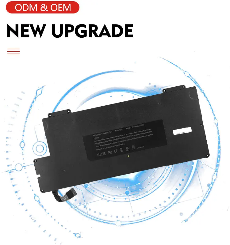 Factory A1245 A1237 A1304 Standard Digital Laptop Battery for Macbook Air 13'' Replacement