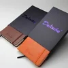 Hot Selling 2019 Custom Size Leatherette Paper Cover Bespoke Handmade Branded Paper Notebook With Soft Box Packing