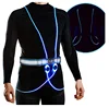 360 reflective protect led warning running led vest security for night or morning