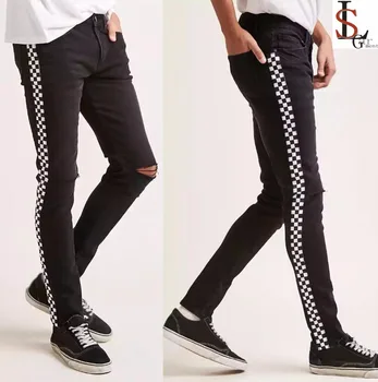 checkered jeans mens
