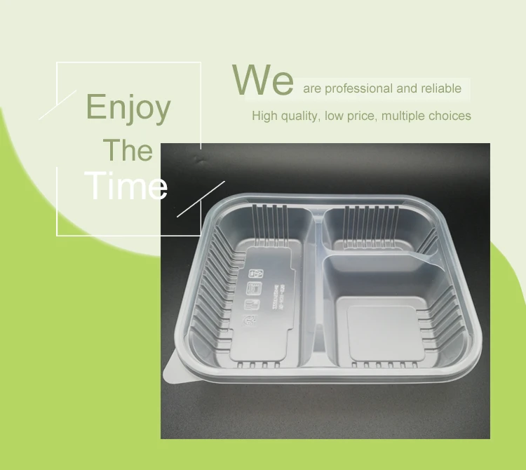 Rectangular Disposable Plastic Fast Food Box Thickened Thermal