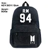 Kpop BTS Bangtan Boys Canvas Backpack for Teenage Girls Boys Multifunction Headphone #94 RM School Bags Vintage Travel Rucksack