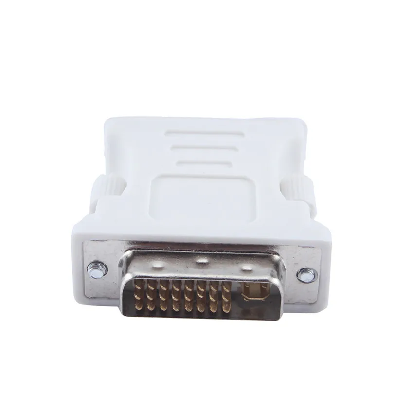 Dvid 24+1 Male Dvi To Vga Adapter Video Converter Head Connector 24+5 Pin Dvi Male To Vga