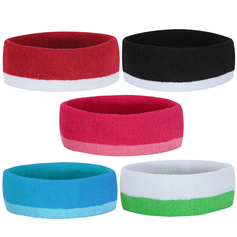 Custom Sports Embroidered Sweatbands No Minimum For 14 Colors Of Terry Sweat Wrist Band