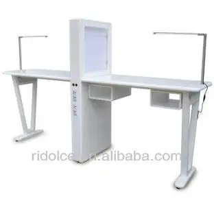 Nail Table Manicure Cosmetic Wooden White Salon Nail Table Manicure Cosmetic Wooden White Salon Equipment For Tkn D105 Used