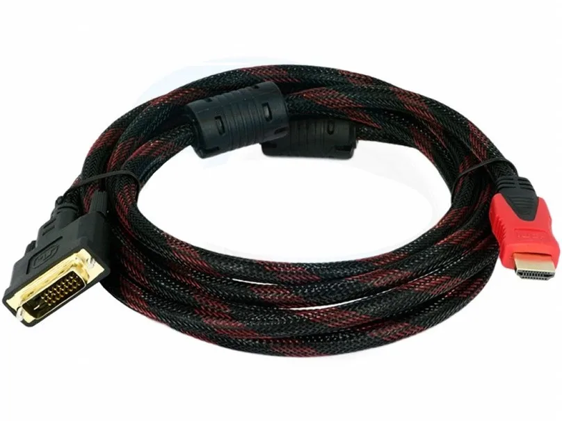 5ft 1.5 M Hdmi To Dvi Dvid Cable 24+1 Pin Adapter Cables 1080p For Lcd